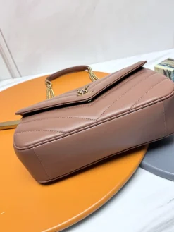 Alternative view of SAINT LAURENT Shoulder Bags Lamb Leather (Brown-Gold) 29X17X8CM F00202608082614