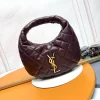 SAINT LAURENT Shoulder Bags Lamb Leather (Burgundy-Gold) 17X18X4CM D50202608082400