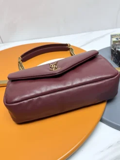 Alternative view of SAINT LAURENT Shoulder Bags Lamb Leather (Burgundy-Gold) 26X14X7CM E30202608082216