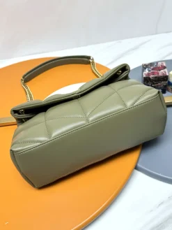 Alternative view of SAINT LAURENT Shoulder Bags Lamb Leather (Khaki-Gold) 29X17X11CM E30202608082198