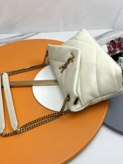 Alternative view of SAINT LAURENT Shoulder Bags Lamb Leather (White-Gold) 29X17X11CM E30202608082503