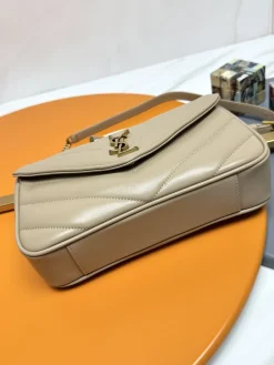 Alternative view of SAINT LAURENT Shoulder Bags Lambskin (Beige-Gold) 25X13X6CM E50202608080235