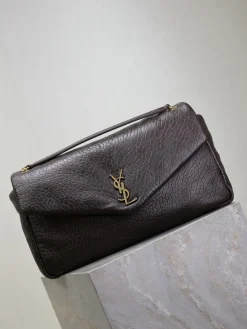Alternative view of SAINT LAURENT Shoulder Bags Lambskin (Brown-Gold) 38X21X10CM F80202608081487