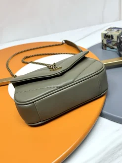 Alternative view of SAINT LAURENT Shoulder Bags Lambskin (Gray-Gold) 20X12X6CM E10202608082601