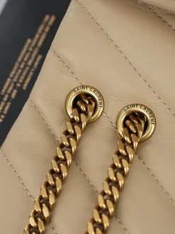 Alternative view of SAINT LAURENT Shoulder Bags Leather (Beige-Gold) 25X17X9CM E00202608080868