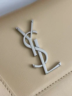 Alternative view of SAINT LAURENT Shoulder Bags Leather (Beige-Silver) 22X8X16 E30202608082443