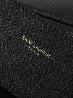 Alternative view of SAINT LAURENT Shoulder Bags Leather (Black-Gold) 15X16X7CM D70202608080759