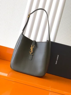 SAINT LAURENT Shoulder Bags Leather (Green-Gold) 23x22x8cm E50202608081407