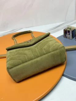 Alternative view of SAINT LAURENT Shoulder Bags Leather (Green-Gold) 24X17X9CM E30202608082015
