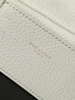 Alternative view of SAINT LAURENT Shoulder Bags Leather (White-Gold) 15X16X7CM D70202608080760