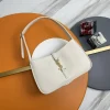 SAINT LAURENT Shoulder Bags Leather (White-Gold) 25X14X6CM D50202608082568