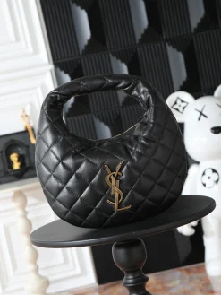 SAINT LAURENT Shoulder Bags Nappa Lambskin (Black-Gold) 17X30X18X4CM D10202608080778