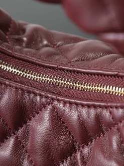 Alternative view of SAINT LAURENT Shoulder Bags Nappa Lambskin (Burgundy-Gold) 30X18X4CM D80202608080767