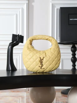 SAINT LAURENT Shoulder Bags Nappa Lambskin (Yellow-Gold) 17X30X18X4CM D80202608080768