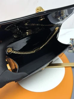 Alternative view of SAINT LAURENT Shoulder Bags Patent Leather (Black-Gold) 24X14X5CM D50202608082248