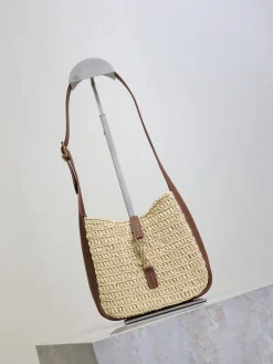 Alternative view of SAINT LAURENT Shoulder Bags Raffia 15X16X7CM D80202608081431