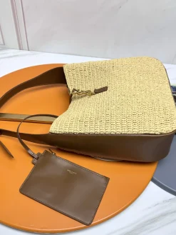 Alternative view of SAINT LAURENT Shoulder Bags Raffia (Beige-Brown) 30X31X13CM F00202608082579