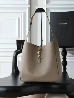 SAINT LAURENT Shoulder Bags Smooth Leather (Beige-Gold) 30X31X13CM F30202608080753