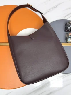 Alternative view of SAINT LAURENT Shoulder Bags Smooth Leather (Brown-Gold) 30X31X13CM E50202608082364