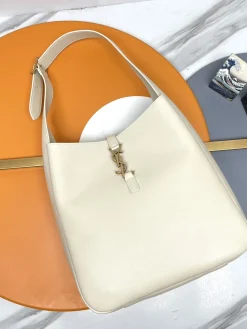SAINT LAURENT Shoulder Bags Smooth Leather (Cream-Gold) 30X31X13CM E50202608082370