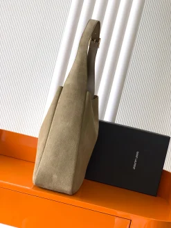 Alternative view of SAINT LAURENT Shoulder Bags Smooth Leather (Khaki-Gold) 30X31X13CM F30202608081403