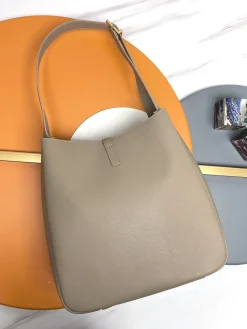 Alternative view of SAINT LAURENT Shoulder Bags Smooth Leather (Taupe-Gold) 30X31X13CM E50202608082366
