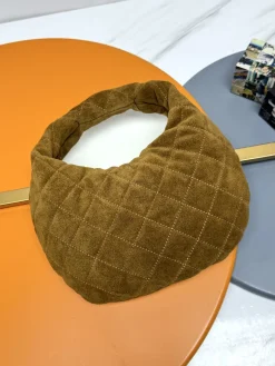 Alternative view of SAINT LAURENT Shoulder Bags Suede (Brown-Gold) 17X18X4CM D50202608082402