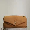 SAINT LAURENT Shoulder Bags Suede (Brown-Gold) 38X21X10CM G30202608081485