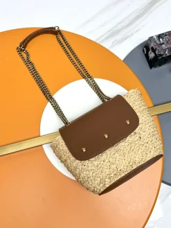 Alternative view of SAINT LAURENT Shoulder Bags Woven Leather (Brown-Beige) 23X12X6CM E30202608082002