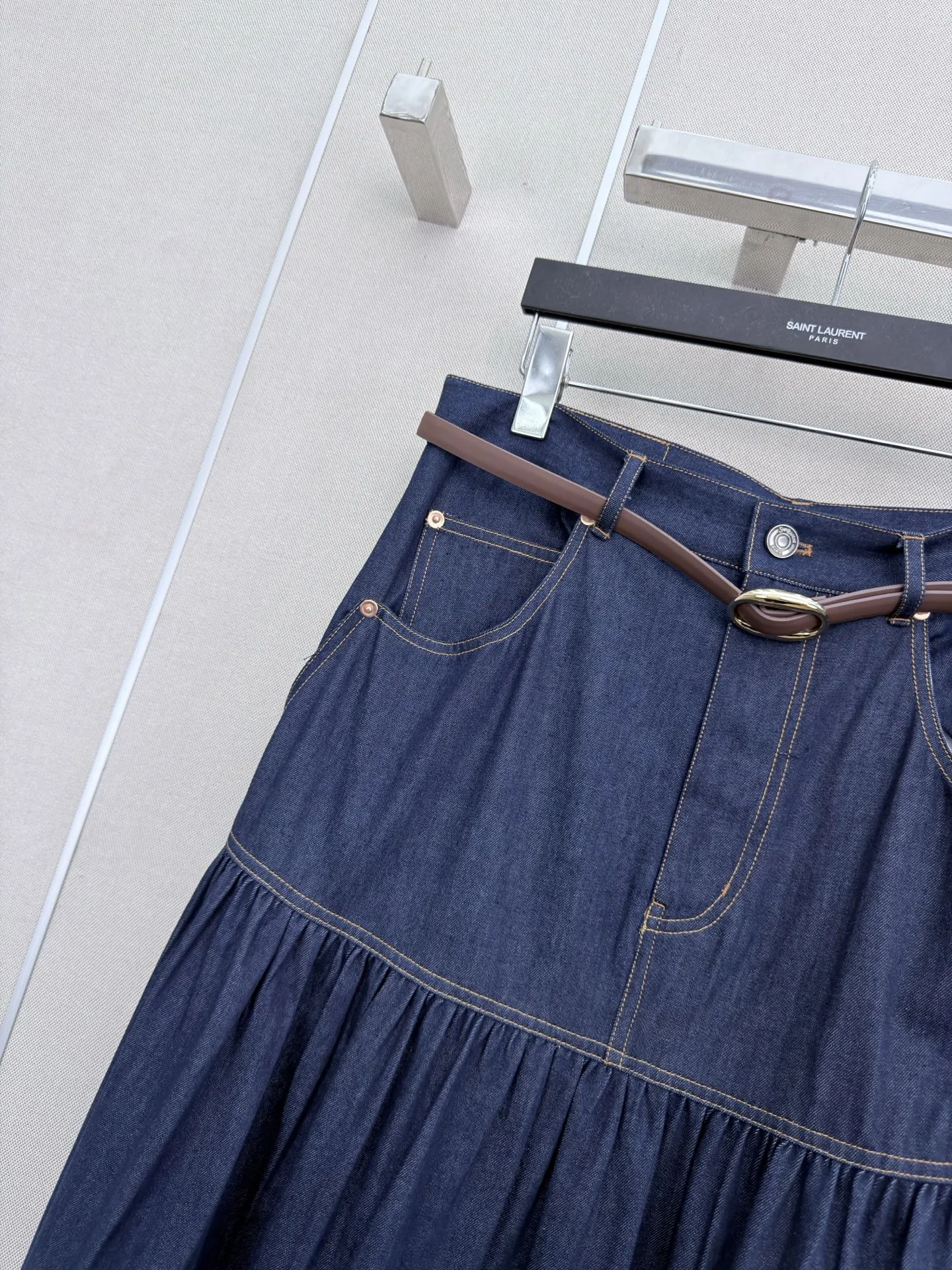 SAINT LAURENT Skirts Denim S-L C00202608041795 - Image 3