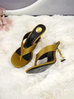 SAINT LAURENT Slides Silk & Leather EU35-44 B65202608031981