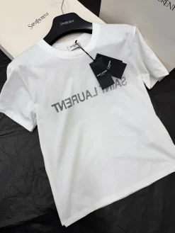 SAINT LAURENT T-shirts Cotton S-M-L A95202608041207