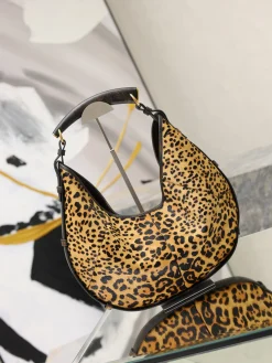 Alternative view of SAINT LAURENT Top Handle Bags Calf Leather (Leopard Print-Black) 22-40X24-33X3CM G30202608081482