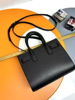 Alternative view of SAINT LAURENT Top Handle Bags Goatskin Leather (Black) 22X18X11CM F30202608082626