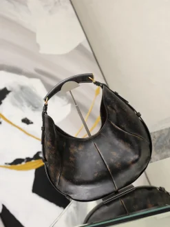 Alternative view of SAINT LAURENT Top Handle Bags Leather (Black-Gold) 22X24X3CM G30202608081479