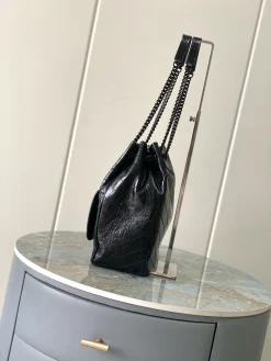 Alternative view of SAINT LAURENT Totes Bags Calfskin Leather (Black) 25X30X8-12CM F00202608082164