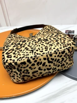 Alternative view of SAINT LAURENT Totes Bags Calfskin Leather (Leopard Print-Black) 30X31X13CM F10202608082346