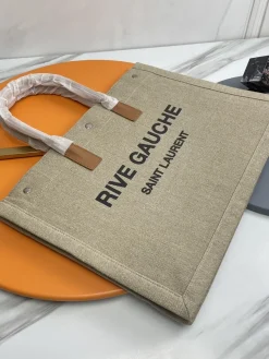 Alternative view of SAINT LAURENT Totes Bags Canvas Hardware (Beige-Brown) 48X36X16CM D70202608082267