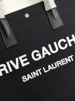 Alternative view of SAINT LAURENT Totes Bags Canvas Hardware (Black-White) 48X36X16CM D70202608082269
