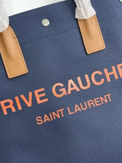 Alternative view of SAINT LAURENT Totes Bags Canvas Hardware (Blue-Orange) 39X31X18CM D30202608082264
