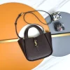 SAINT LAURENT Totes Bags Deerskin Leather (Brown-Gold) 18x15x13cm D70202608082437