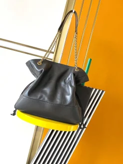 Alternative view of SAINT LAURENT Totes Bags Lamb Leather (Black-Gold) 35X35X10CM G40202608080470