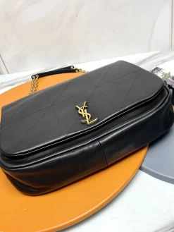 Alternative view of SAINT LAURENT Totes Bags Lamb Leather (Black-Gold) 43X29X9CM G50202608082412