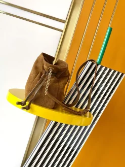 Alternative view of SAINT LAURENT Totes Bags Lamb Leather (Brown-Gold) 26X18X11CM F30202608080476