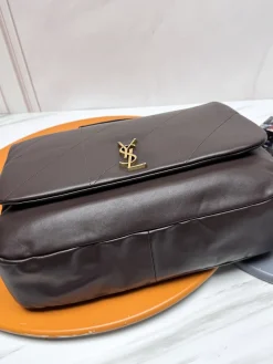 Alternative view of SAINT LAURENT Totes Bags Lamb Leather (Brown-Gold) 43X29X9CM H00202608082068