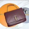 SAINT LAURENT Totes Bags Lamb Leather (Burgundy-Gold) 43X29X9CM G50202608082411
