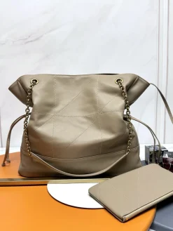 Alternative view of SAINT LAURENT Totes Bags Lambskin (Beige-Gold) 34X27X3CM F30202608082047