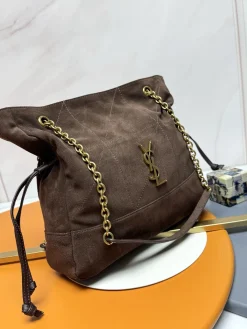 Alternative view of SAINT LAURENT Totes Bags Lambskin (Brown-Gold) 27X29X11CM E50202608082466