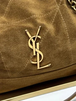 Alternative view of SAINT LAURENT Totes Bags Lambskin (Brown-Gold) 27X29X11CM E50202608082468