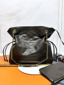 Alternative view of SAINT LAURENT Totes Bags Lambskin Leather (Brown-Gold) 34X27X3CM F10202608082475